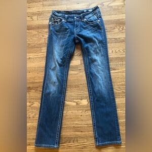 Miss Me Women's Straight Leg Blue Jeans